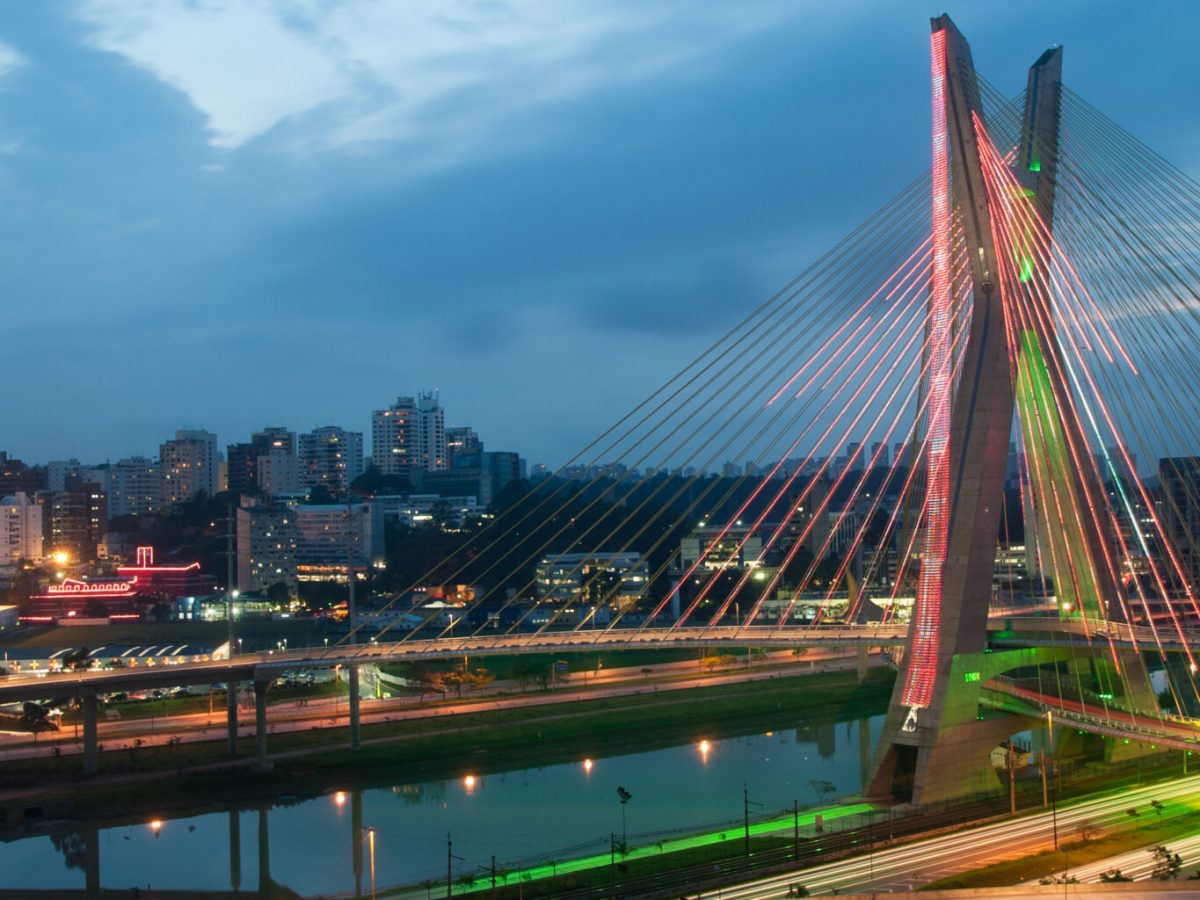 Most,Famous,Bridge,In,The,City,Of,Sao,Paulo,,Brazil